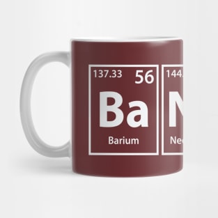 Bands (Ba-Nd-S) Periodic Elements Spelling Mug